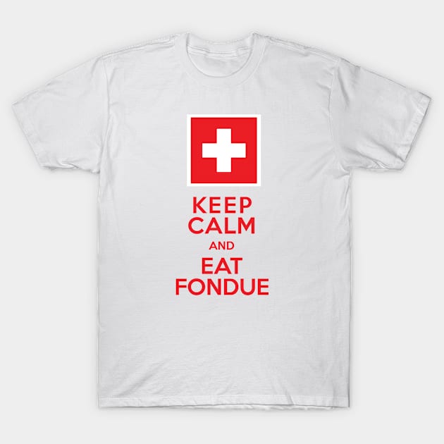 Keep Calm and Eat Fondue T-Shirt by AntiqueImages